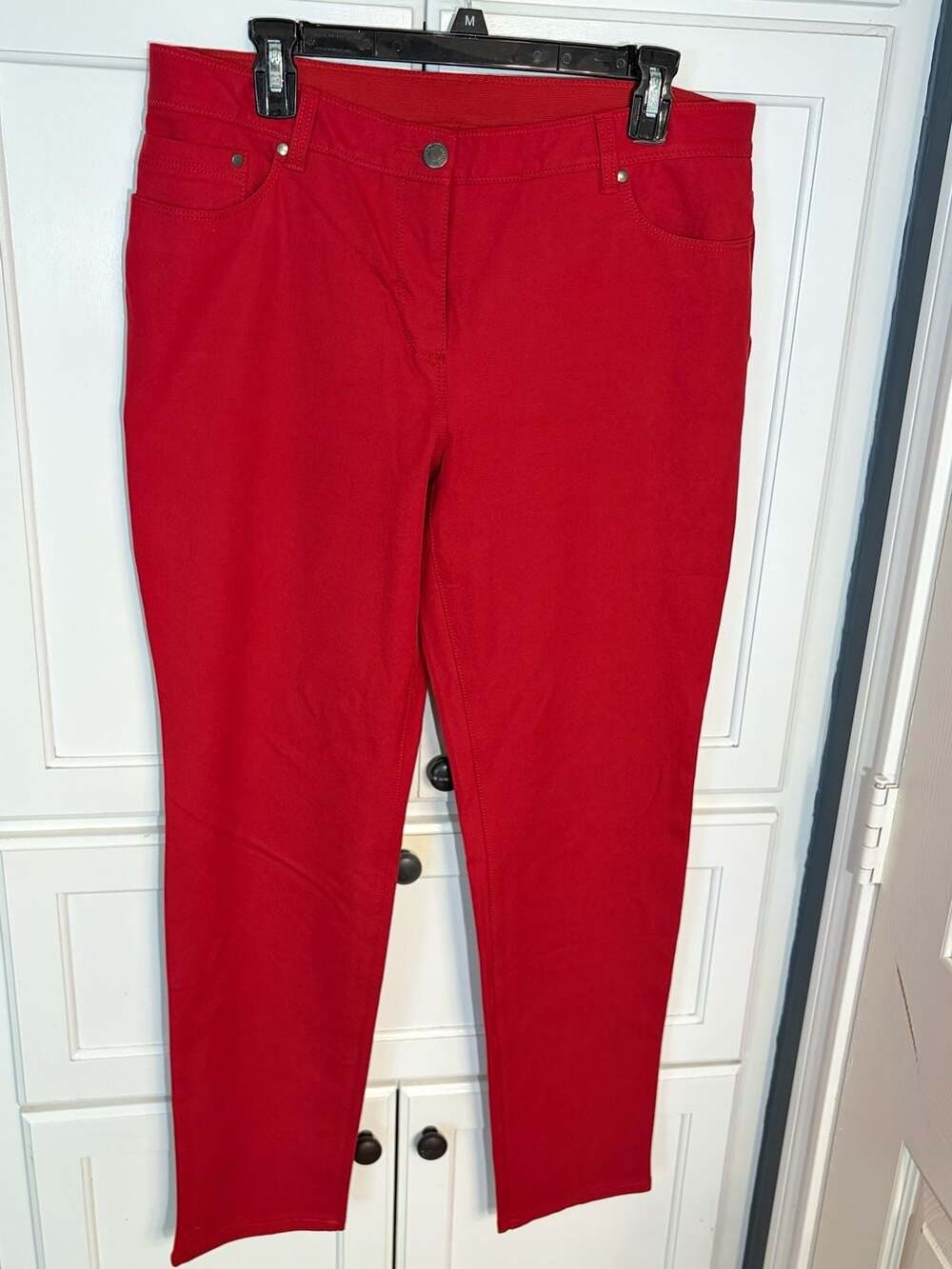 Chico's So Slimming Brigitte Red Ankle Pants Size 2 Regular (12-14)
